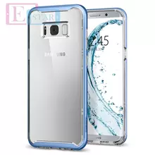 Чехол бампер для Samsung Galaxy S8 Plus G955F Spigen Neo Hybrid Crystal Blue Coral (Коралловый Синий)