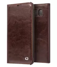 Чехол книжка для Samsung Galaxy S8 Plus G955F Qialino Classic Leather Magnetic Brown (Коричневый)