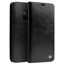 Чехол книжка для Samsung Galaxy S9 Qialino Classic Leather Black (Черный)