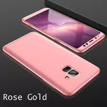 Чехол бампер для Samsung Galaxy A6 2018 GKK Dual Armor Rose Gold (Розовое Золото)
