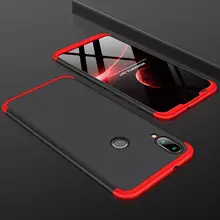 Чехол бампер для Motorola Moto G8 Power GKK Dual Armor Black&Red (Черный&Красный)