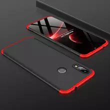 Чехол бампер для Motorola P40 GKK Dual Armor Black&Red (Черный&Красный)