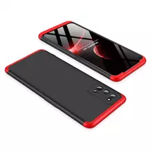 Чехол бампер для Realme 7 Pro GKK Dual Armor Black&Red (Черный&Красный)