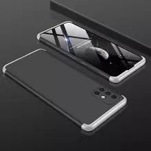 Чехол бампер для Samsung Galaxy A31 GKK Dual Armor Black&Silver (Черный&Серебристый)