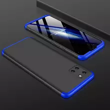 Чехол бампер для Samsung Galaxy Note 10 Lite GKK Dual Armor Black&Blue (Черный&Синий)