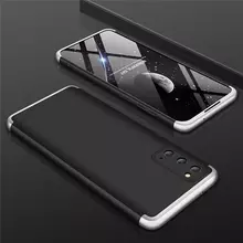 Чехол бампер для Samsung Galaxy Note 20 Ultra GKK Dual Armor Black&Silver (Черный&Серебристый)