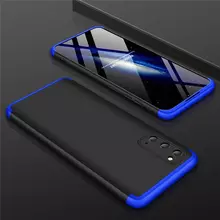 Чехол бампер для Samsung Galaxy S20 GKK Dual Armor Black&Blue (Черный&Синий)