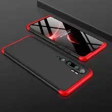 Чехол бампер для Xiaomi Mi Note 10 Pro GKK Dual Armor Black&Red (Черный&Красный)
