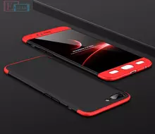 Чехол бампер для OnePlus 5T GKK Dual Armor Black&Red (Черный&Красный)