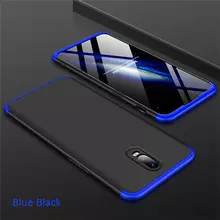 Чехол бампер для OnePlus 7 GKK Dual Armor Black&Blue (Черный&Синий)