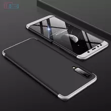 Чехол бампер для Samsung Galaxy A9 2018 GKK Dual Armor Black&Silver (Черный&Серебристый)