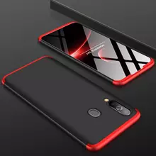 Чехол бампер для Samsung Galaxy A60 GKK Dual Armor Black&Red (Черный&Красный)