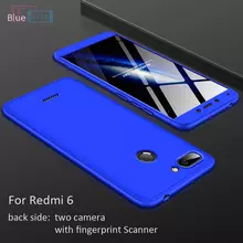 Чехол бампер для Xiaomi Redmi 6 GKK Dual Armor Blue (Синий)
