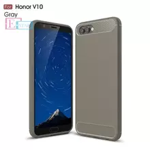 Чехол бампер для Huawei Honor V10 iPaky Carbon Fiber Gray (Серый)