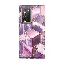 Чехол бампер для Samsung Galaxy Note 20 i-Blason Cosmo Marble Purple (Фиолетовый Мрамор)