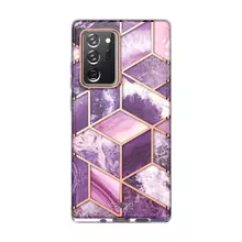 Чехол бампер для Samsung Galaxy Note 20 Ultra i-Blason Cosmo Marble Purple (Фиолетовый Мрамор)