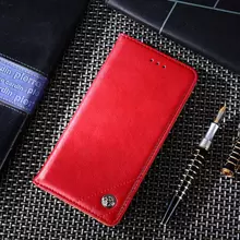 Чехол книжка для Xiaomi Poco M3 Pro idools Retro Red (Красный)