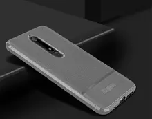 Чехол бампер для Nokia 6.1 idools Leather Fit Gray (Серый)