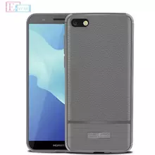 Чехол бампер для Huawei Y5 Lite 2018 idools Leather Fit Gray (Серый)