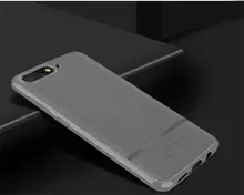 Чехол бампер для Huawei Y6 2018 idools Leather Fit Gray (Серый)