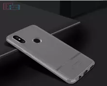 Чехол бампер для Xiaomi Redmi Note 5 Pro idools Leather Fit Gray (Серый)