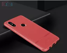 Чехол бампер для Xiaomi Redmi Note 5 Pro idools Leather Fit Red (Красный)