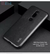 Чехол бампер для Nokia 6.1 Plus Imak Leather Fit Black (Черный)