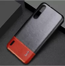 Чехол бампер для Xiaomi Mi9 Lite Imak Leather Fit Black&Brown (Черный&Коричневый)