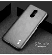 Чехол бампер для OnePlus 7 Imak Leather Fit Black (Черный)