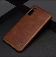 Чехол бампер для Samsung Galaxy A7 2018 Imak Leather Fit Brown (Коричневый)