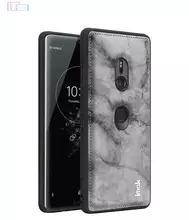 Чехол бампер для Sony Xperia XZ3 Imak Marble Mist Gray (Туманный Серый)