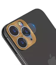 Защитное стекло на камеру для IPhone 11 Pro Max IMAK Metal Lens Cap Gold (Золотой)