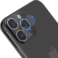 Защитное стекло на камеру для iPhone 11 IMAK Metal Lens Cap Black (Черный)