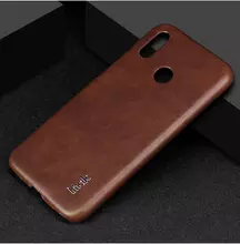 Чехол бампер для Xiaomi Redmi Note 7 Imak Leather Fit Brown (Коричневый)