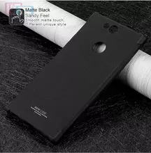 Чехол бампер для Sony Xperia XA2 Plus Imak Shock Matte Black (Матовый Черный)