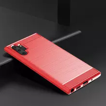 Чехол бампер для Samsung Galaxy Note 10 iPaky Carbon Fiber Red (Красный)
