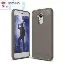 Чехол бампер для Huawei Honor 6A iPaky Carbon Fiber Gray (Серый)