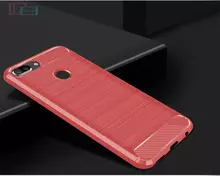 Чехол бампер для Huawei Honor 9 Lite iPaky Carbon Fiber Red (Красный)
