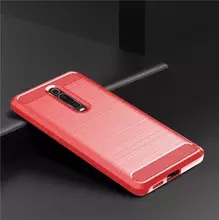 Чехол бампер для Xiaomi Mi9T iPaky Carbon Fiber Red (Красный)