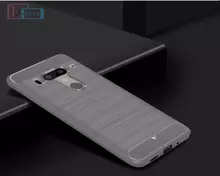 Чехол бампер для HTC U12 Plus iPaky Carbon Fiber Gray (Серый)