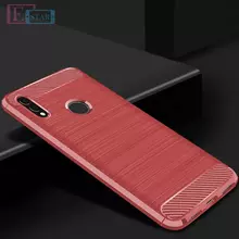 Чехол бампер для Huawei Honor Note 10 iPaky Carbon Fiber Red (Красный)