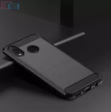 Чехол бампер для Huawei Y9 2019 iPaky Carbon Fiber Black (Черный)