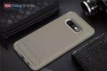 Чехол бампер для Samsung Galaxy S10e iPaky Carbon Fiber Gray (Серый)