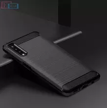 Чехол бампер для Samsung Galaxy A7 2018 iPaky Carbon Fiber Black (Черный)