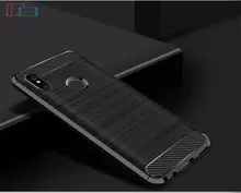 Чехол бампер для Xiaomi Mi8 Lite iPaky Carbon Fiber Black (Черный)