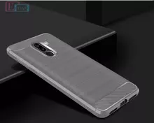 Чехол бампер для Xiaomi Pocophone F1 iPaky Carbon Fiber Gray (Серый)