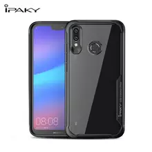 Чехол бампер для Huawei P Smart Plus 2019 Ipaky Fusion Black (Черный)