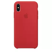 Чехол бампер для iPhone X Apple Silicone Bumper Red (Красный)