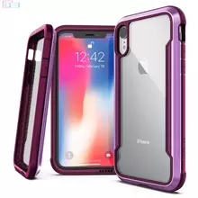 Чехол бампер для iPhone Xr X-Doria Defense Shield Purple (Фиолетовый)