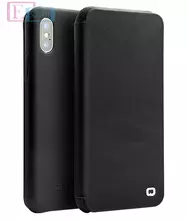 Чехол книжка для iPhone X Qialino Magnetic Wallet Black (Черный)